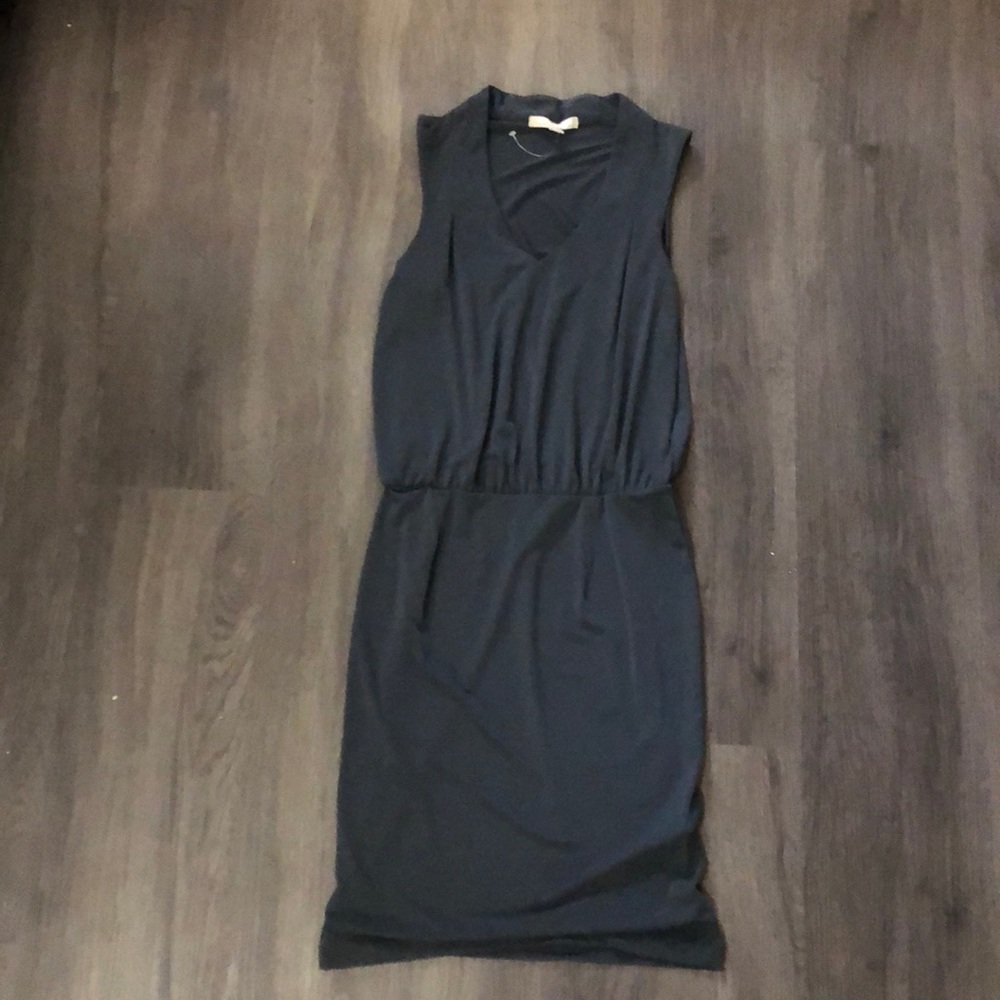 Dark green fitted dress from Banana Republic